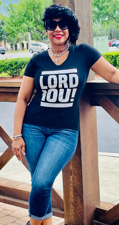 LORDIOU Graphic Inspirational tee shirt. This LORDIOU tee is our Exclusive branded tee shirt. We all can relate to this good debt.