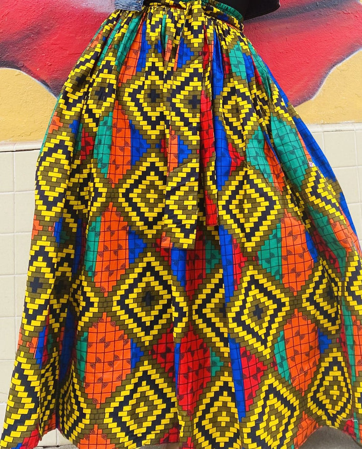 Aztec print Maxi skirt